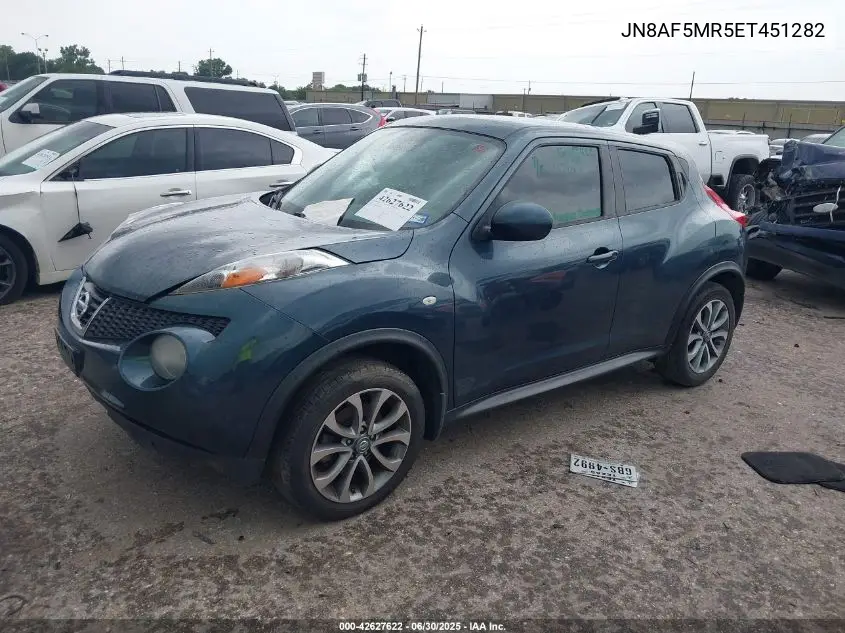 2014 Nissan Juke S VIN: JN8AF5MR5ET451282 Lot: 42627622