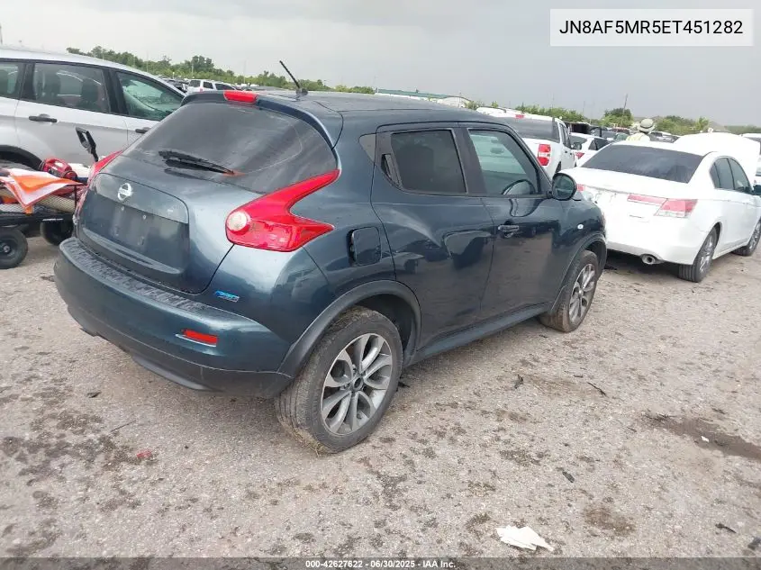 2014 Nissan Juke S VIN: JN8AF5MR5ET451282 Lot: 42627622