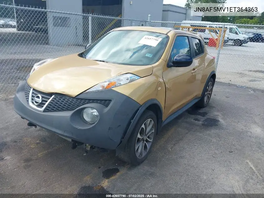 2014 Nissan Juke Sl VIN: JN8AF5MV1ET364363 Lot: 42657790