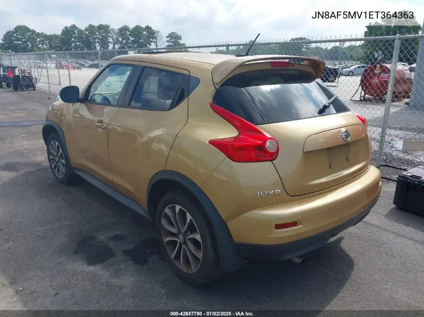 2014 Nissan Juke Sl VIN: JN8AF5MV1ET364363 Lot: 42657790