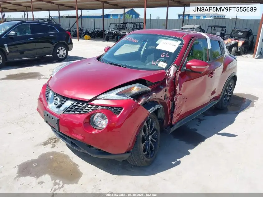 2015 Nissan Juke Sv VIN: JN8AF5MV9FT555689 Lot: 42572366