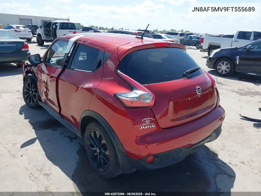 2015 Nissan Juke Sv VIN: JN8AF5MV9FT555689 Lot: 42572366