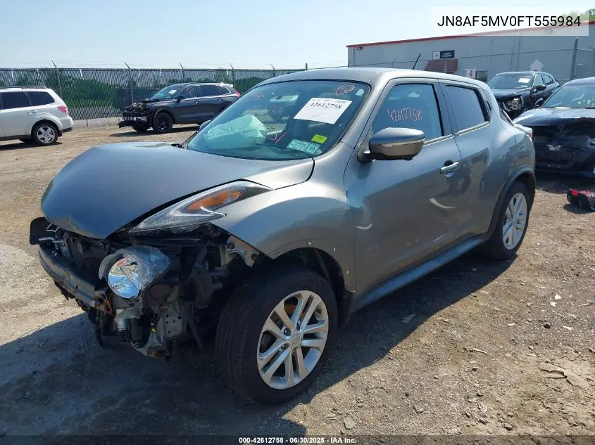2015 Nissan Juke Sv VIN: JN8AF5MV0FT555984 Lot: 42612758