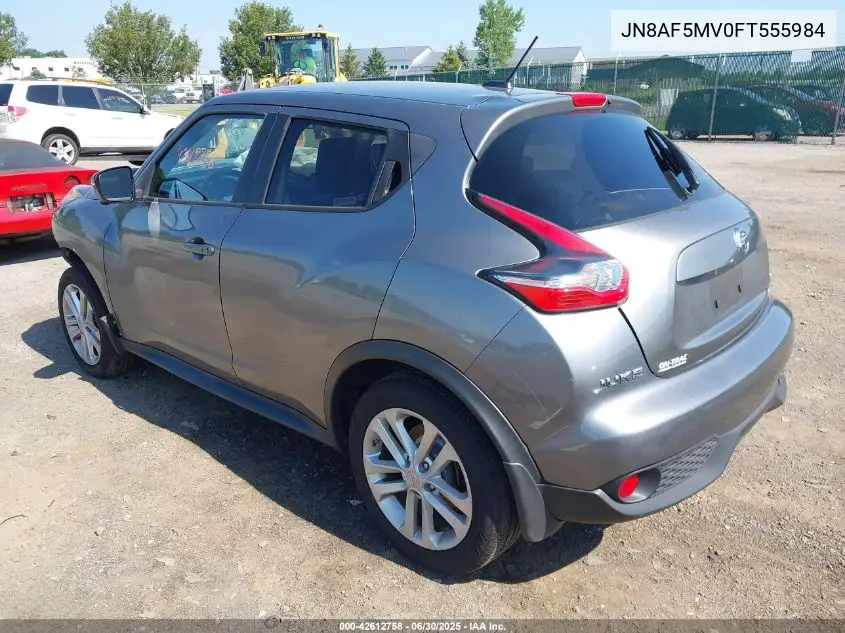 2015 Nissan Juke Sv VIN: JN8AF5MV0FT555984 Lot: 42612758