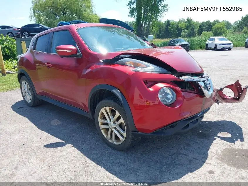 2015 Nissan Juke S/Sv/Sl/Nismo VIN: JN8AF5MV9FT552985 Lot: 42645777