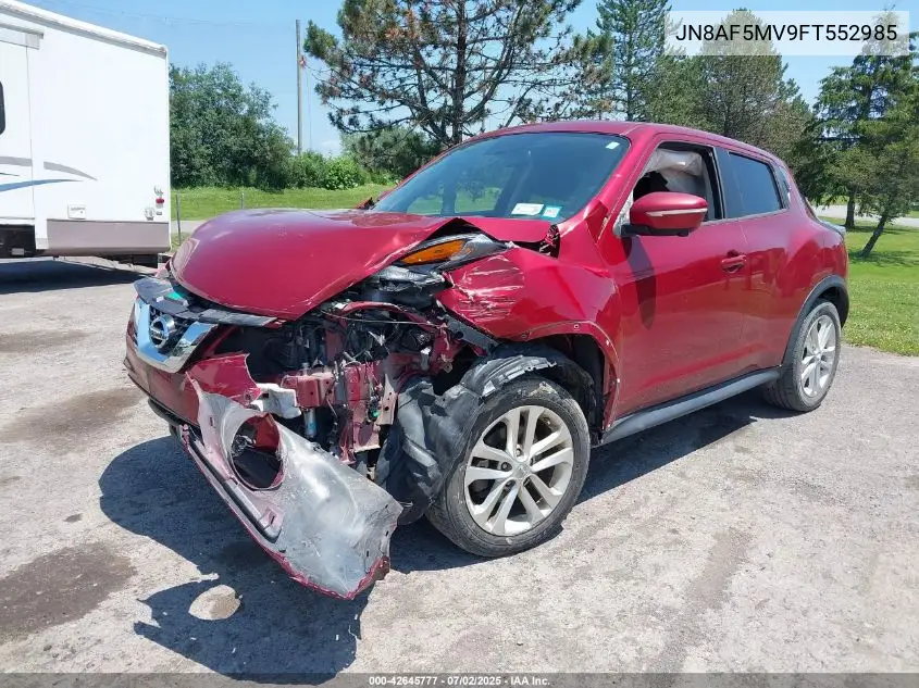 2015 Nissan Juke S/Sv/Sl/Nismo VIN: JN8AF5MV9FT552985 Lot: 42645777