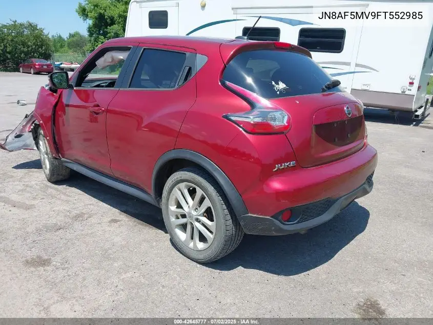 2015 Nissan Juke S/Sv/Sl/Nismo VIN: JN8AF5MV9FT552985 Lot: 42645777