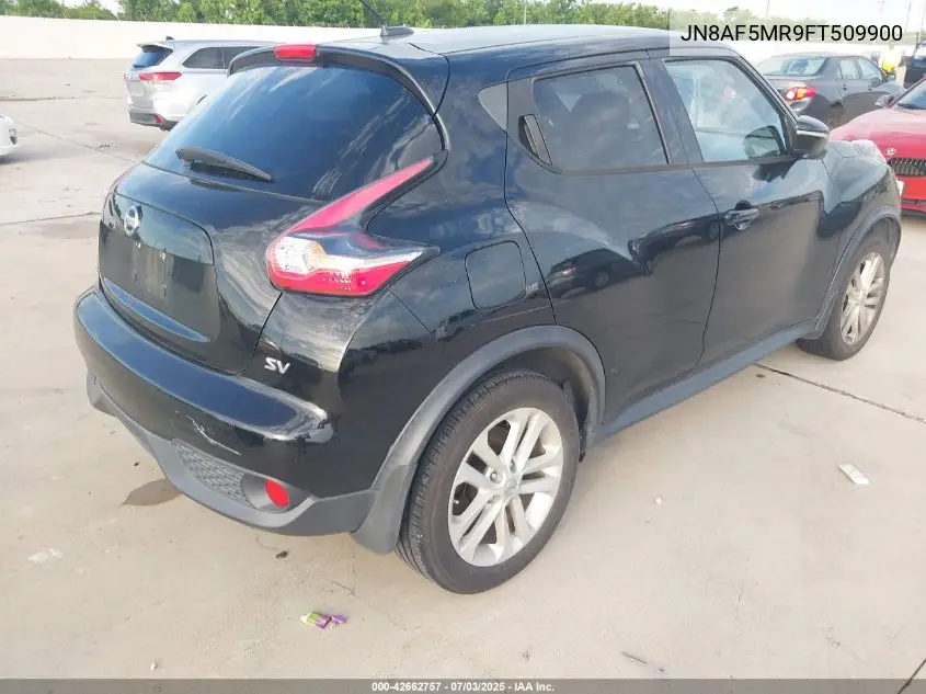 2015 Nissan Juke Sv VIN: JN8AF5MR9FT509900 Lot: 42662757