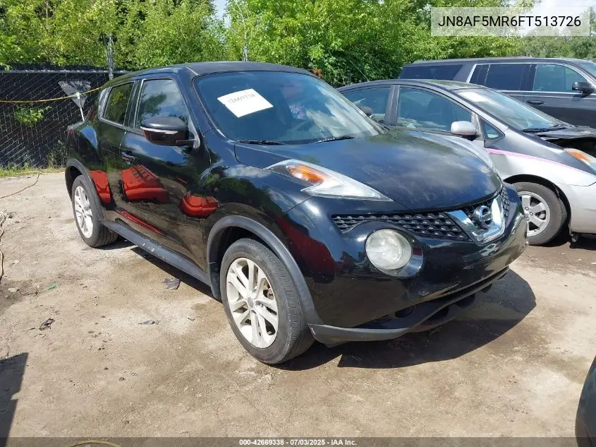 2015 Nissan Juke S VIN: JN8AF5MR6FT513726 Lot: 42669338