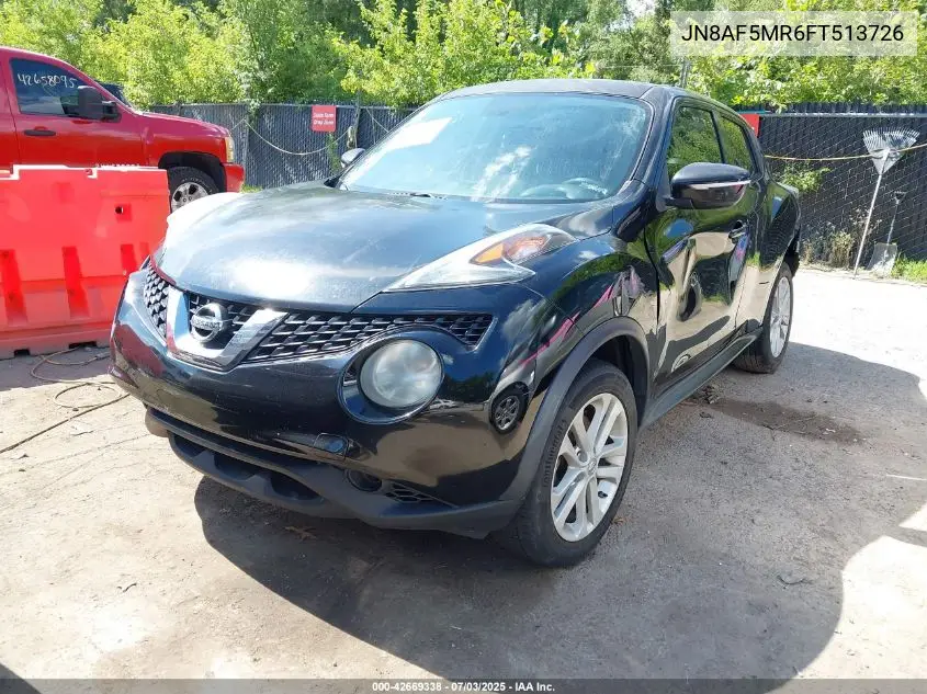 2015 Nissan Juke S VIN: JN8AF5MR6FT513726 Lot: 42669338