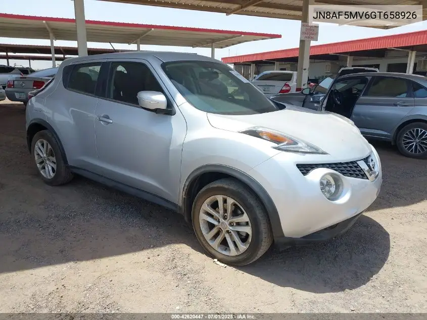 2016 Nissan Juke S VIN: JN8AF5MV6GT658926 Lot: 42620447