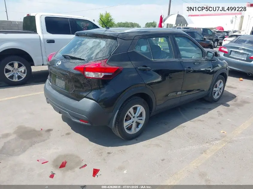 2018 Nissan Kicks S VIN: 3N1CP5CU7JL499228 Lot: 42626835