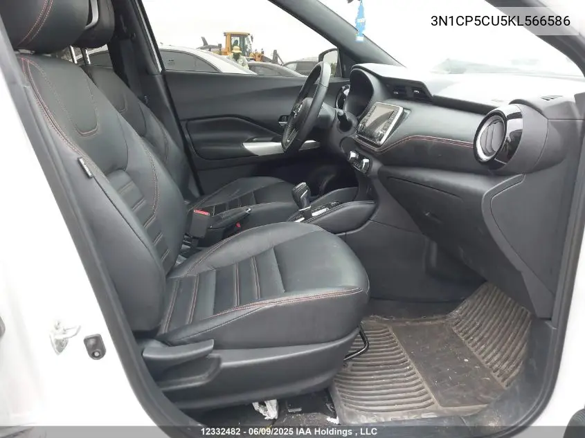 2019 Nissan Kicks S/Sr/Sv VIN: 3N1CP5CU5KL566586 Lot: 12332482