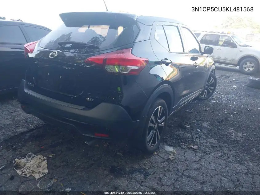 2019 Nissan Kicks Sr VIN: 3N1CP5CU5KL481568 Lot: 42551242