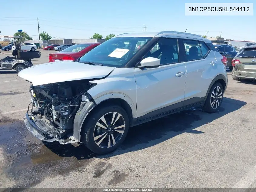 2019 Nissan Kicks Sv VIN: 3N1CP5CU5KL544412 Lot: 42609938