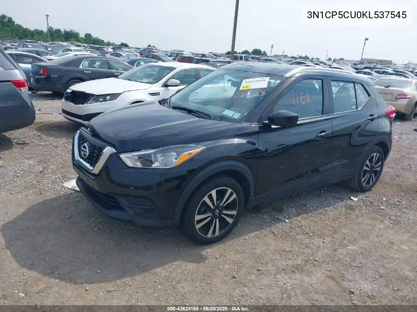 2019 Nissan Kicks Sv VIN: 3N1CP5CU0KL537545 Lot: 42624168