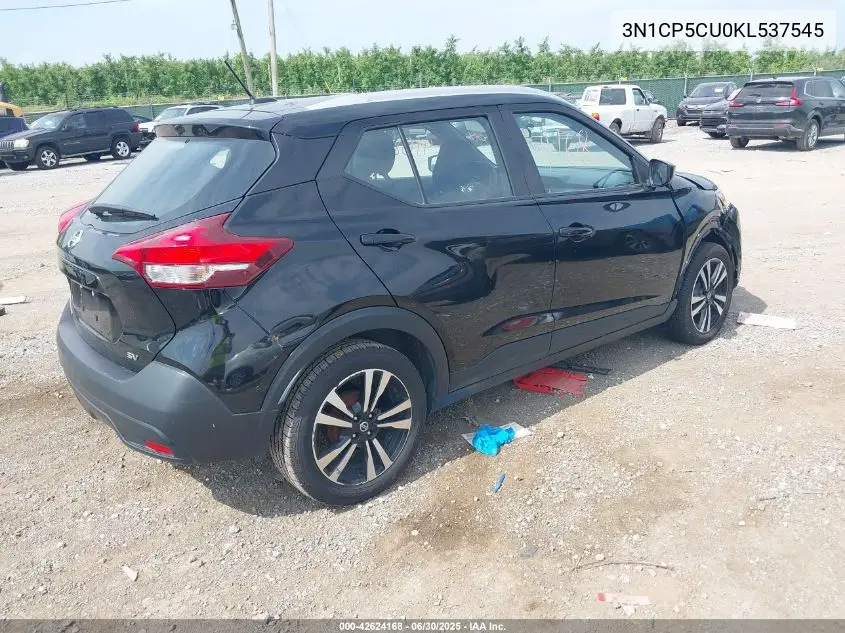 2019 Nissan Kicks Sv VIN: 3N1CP5CU0KL537545 Lot: 42624168