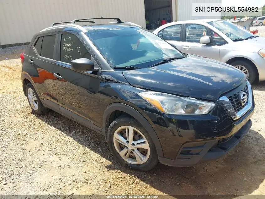 2019 Nissan Kicks S VIN: 3N1CP5CU8KL554982 Lot: 42640127