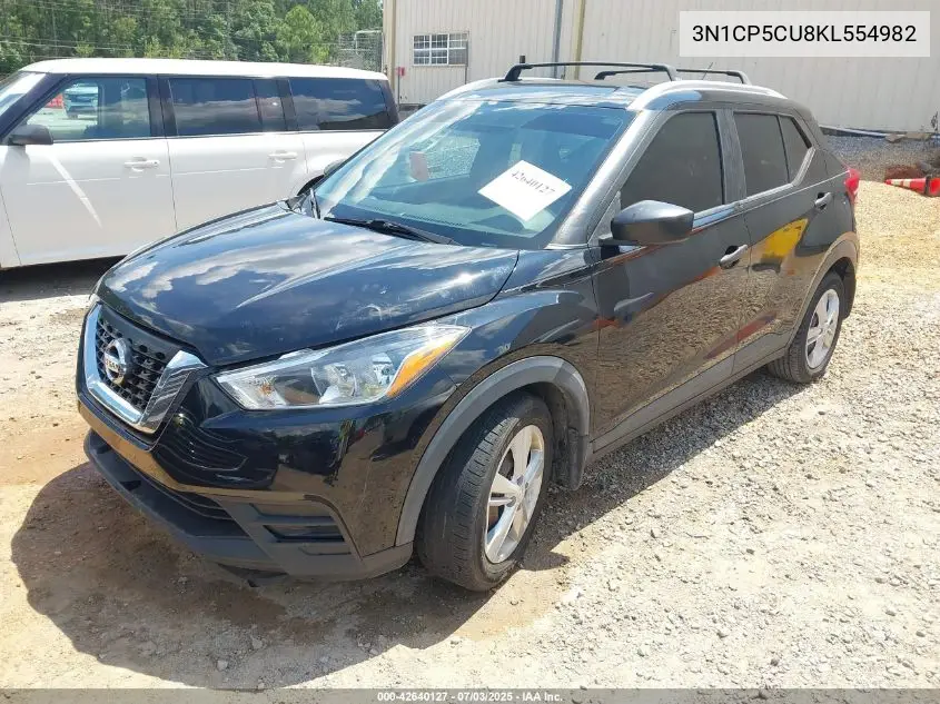 2019 Nissan Kicks S VIN: 3N1CP5CU8KL554982 Lot: 42640127