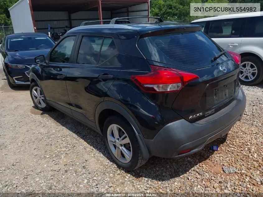 2019 Nissan Kicks S VIN: 3N1CP5CU8KL554982 Lot: 42640127
