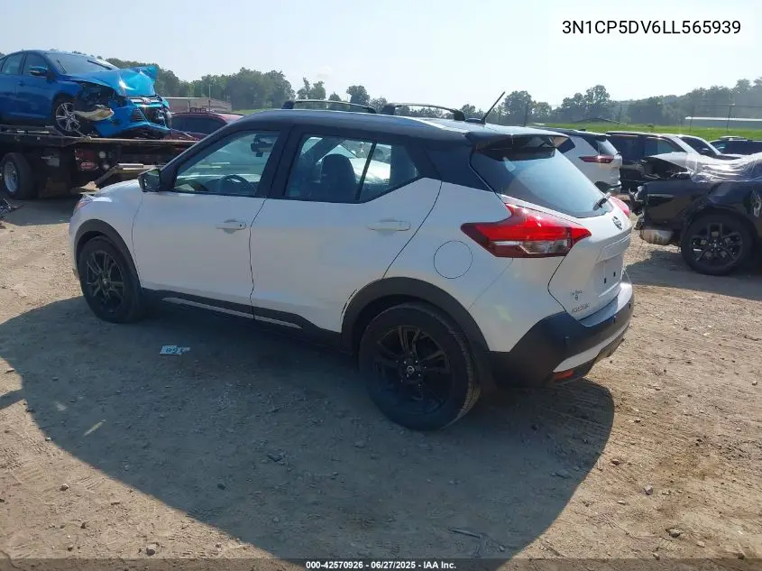 2020 Nissan Kicks Sr Xtronic Cvt VIN: 3N1CP5DV6LL565939 Lot: 42570926