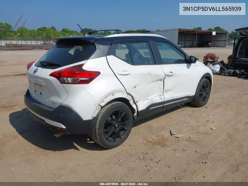 2020 Nissan Kicks Sr Xtronic Cvt VIN: 3N1CP5DV6LL565939 Lot: 42570926