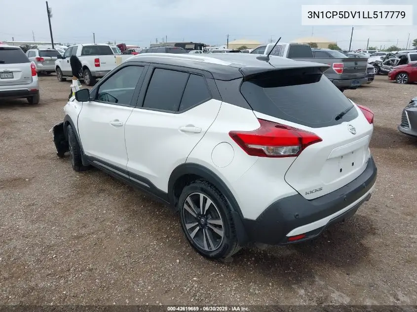 2020 Nissan Kicks Sr Xtronic Cvt VIN: 3N1CP5DV1LL517779 Lot: 42619669