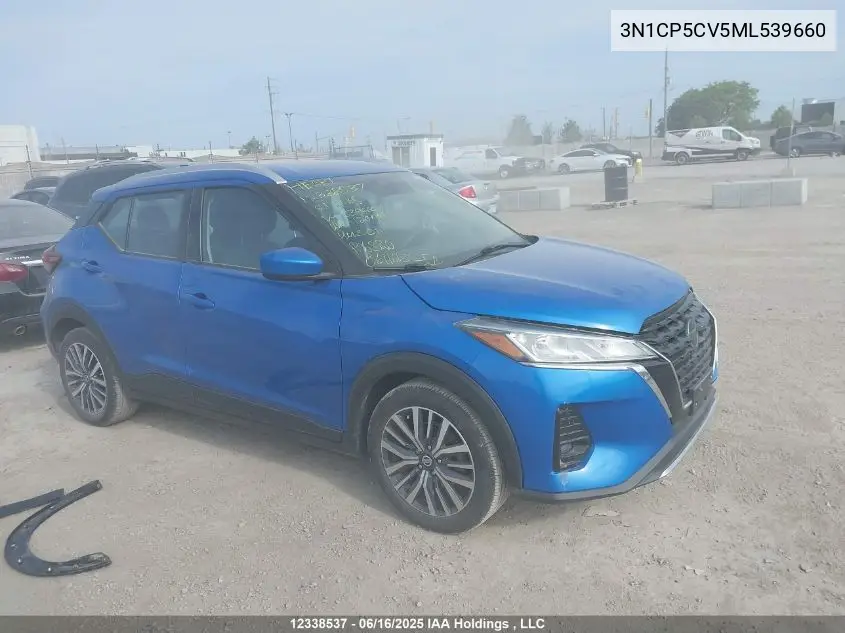 2021 Nissan Kicks Sv VIN: 3N1CP5CV5ML539660 Lot: 12338537