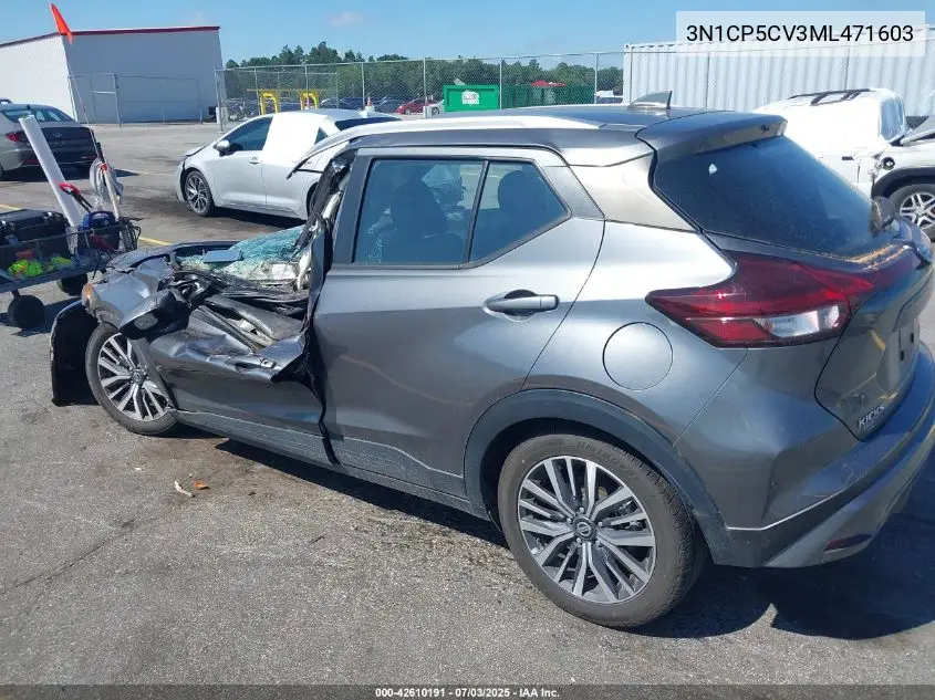 2021 Nissan Kicks Sv Xtronic Cvt VIN: 3N1CP5CV3ML471603 Lot: 42610191