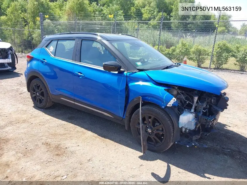 2021 Nissan Kicks Sr Xtronic Cvt VIN: 3N1CP5DV1ML563159 Lot: 42638718