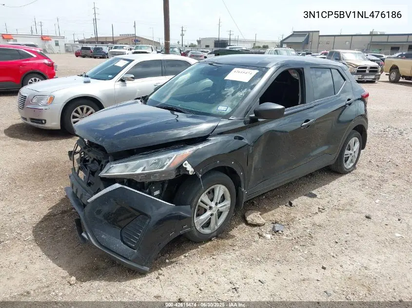 2022 Nissan Kicks S Xtronic Cvt VIN: 3N1CP5BV1NL476186 Lot: 42615474