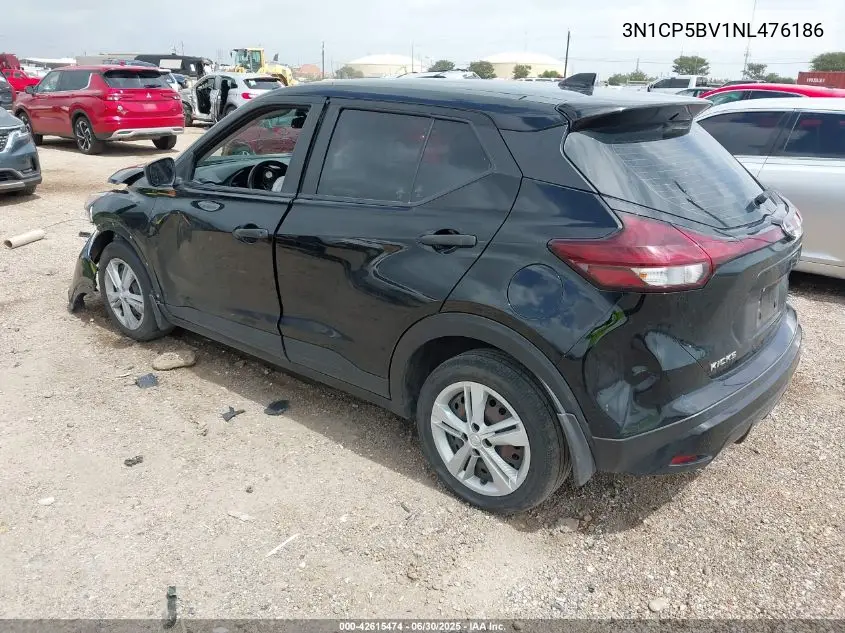 2022 Nissan Kicks S Xtronic Cvt VIN: 3N1CP5BV1NL476186 Lot: 42615474