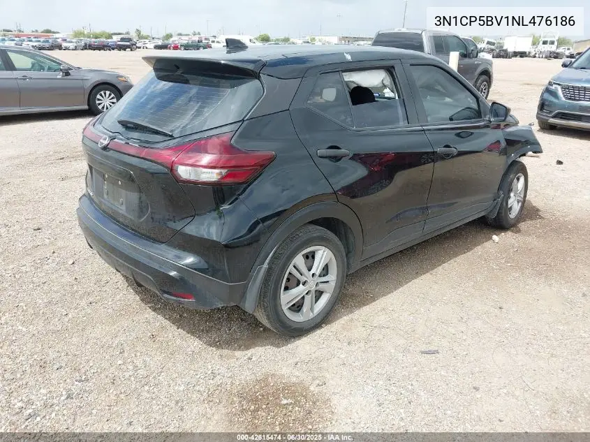 2022 Nissan Kicks S Xtronic Cvt VIN: 3N1CP5BV1NL476186 Lot: 42615474