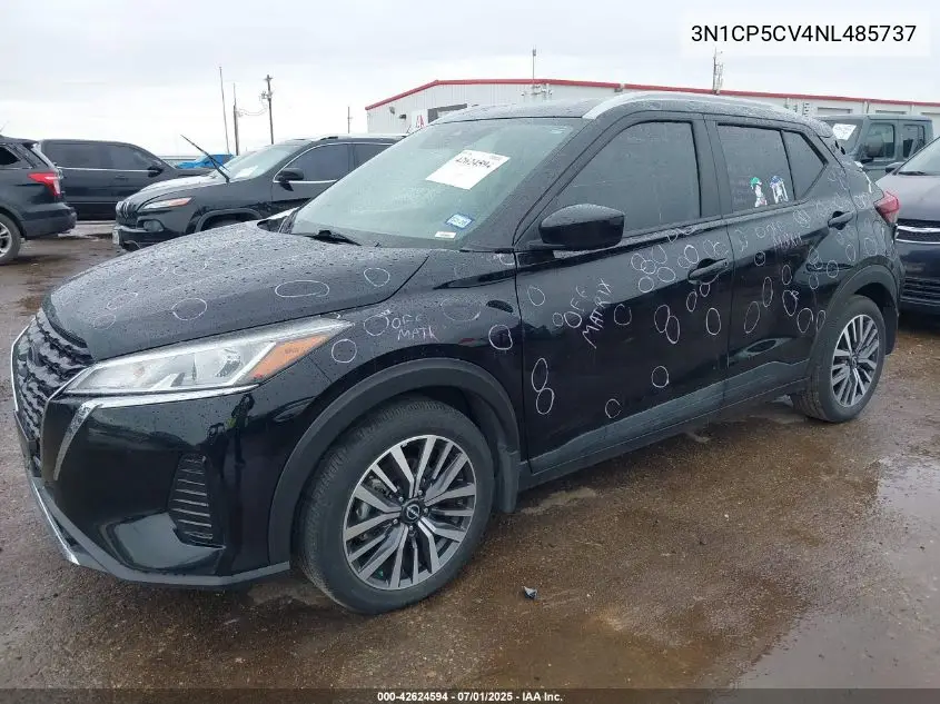 2022 Nissan Kicks Sv Xtronic Cvt VIN: 3N1CP5CV4NL485737 Lot: 42624594