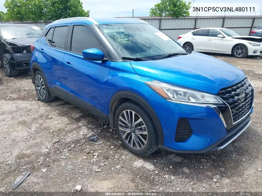 2022 Nissan Kicks Sv Xtronic Cvt VIN: 3N1CP5CV3NL480111 Lot: 42626237