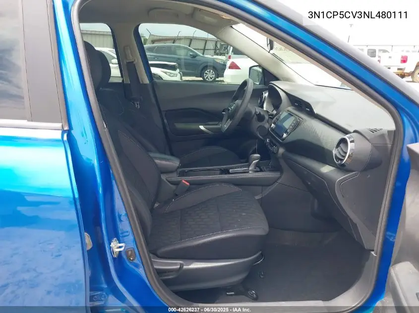 2022 Nissan Kicks Sv Xtronic Cvt VIN: 3N1CP5CV3NL480111 Lot: 42626237