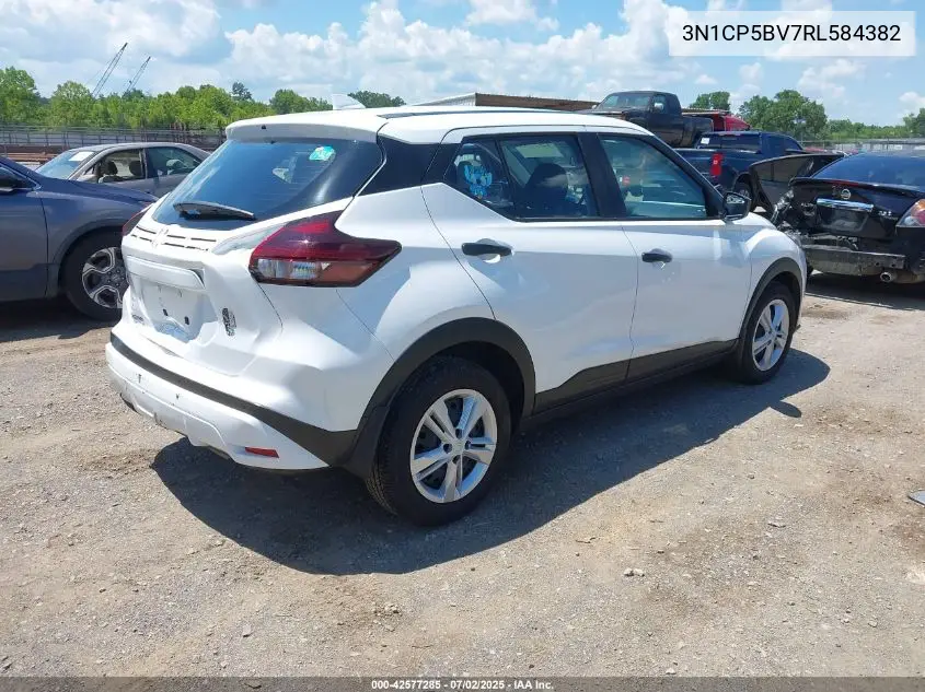 2024 Nissan Kicks S Xtronic Cvt VIN: 3N1CP5BV7RL584382 Lot: 42577285