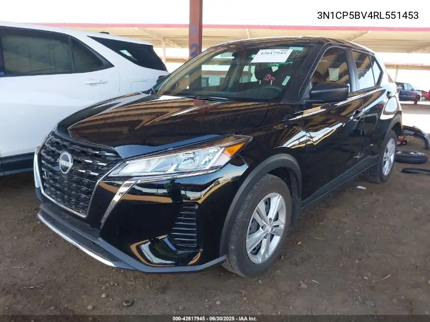 2024 Nissan Kicks S Xtronic Cvt VIN: 3N1CP5BV4RL551453 Lot: 42617945
