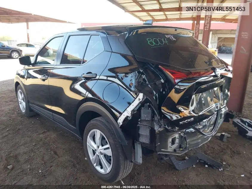 2024 Nissan Kicks S Xtronic Cvt VIN: 3N1CP5BV4RL551453 Lot: 42617945