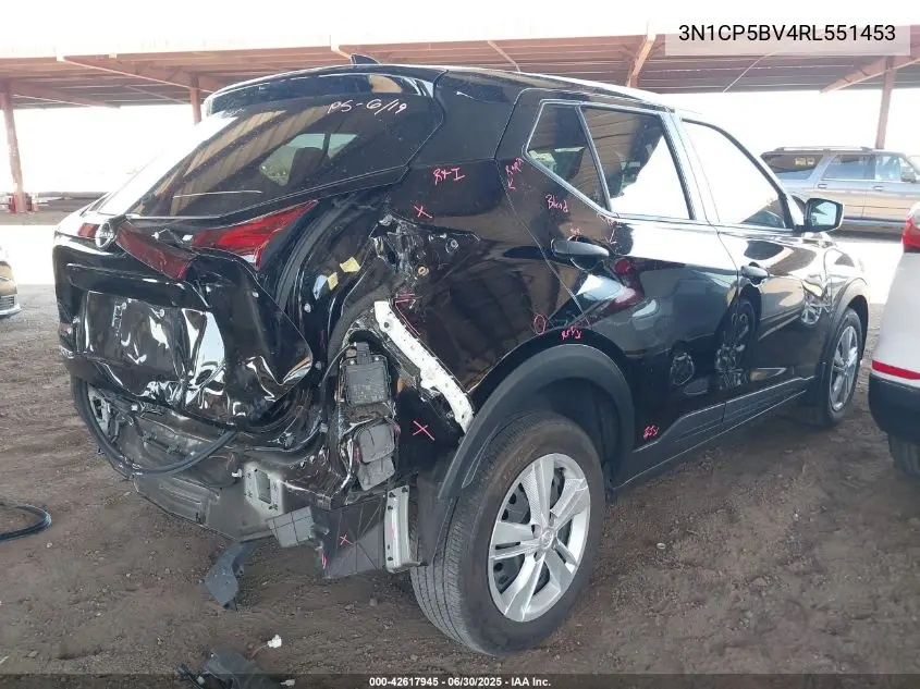 2024 Nissan Kicks S Xtronic Cvt VIN: 3N1CP5BV4RL551453 Lot: 42617945
