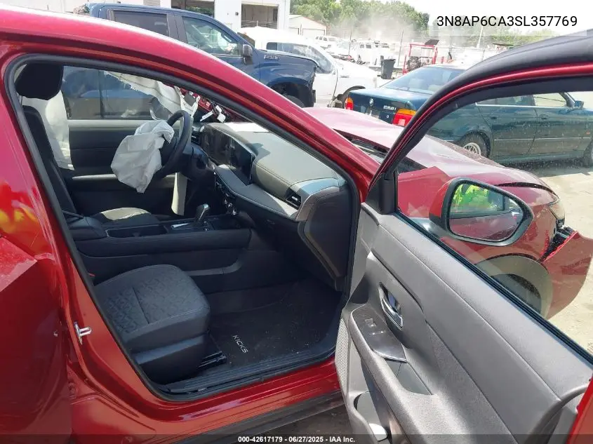 2025 Nissan Kicks Sv Fwd VIN: 3N8AP6CA3SL357769 Lot: 42617179