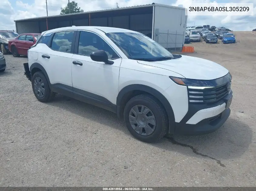 2025 Nissan Kicks S Fwd VIN: 3N8AP6BA0SL305209 Lot: 42618954