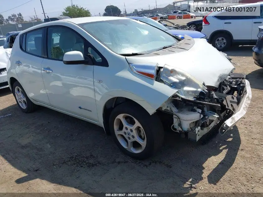 2011 Nissan Leaf Sl VIN: JN1AZ0CP4BT001207 Lot: 42619847
