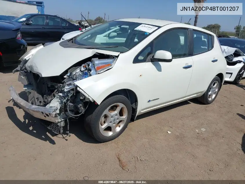 2011 Nissan Leaf Sl VIN: JN1AZ0CP4BT001207 Lot: 42619847