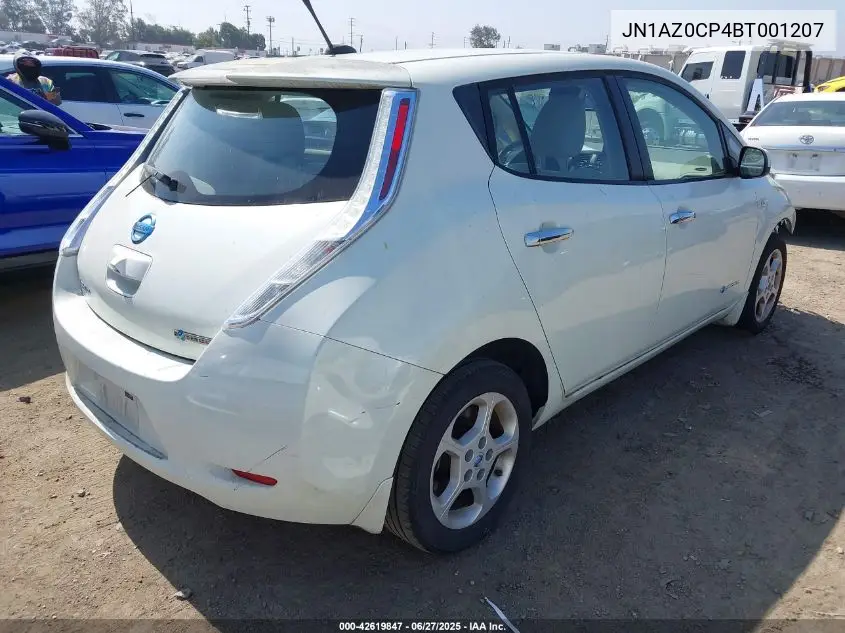 2011 Nissan Leaf Sl VIN: JN1AZ0CP4BT001207 Lot: 42619847
