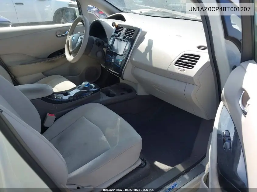 2011 Nissan Leaf Sl VIN: JN1AZ0CP4BT001207 Lot: 42619847