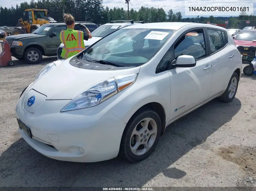 2013 Nissan Leaf Sv VIN: 1N4AZ0CP8DC401681 Lot: 42594863