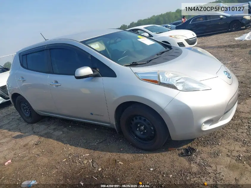 2015 Nissan Leaf S VIN: 1N4AZ0CP5FC310127 Lot: 42561991
