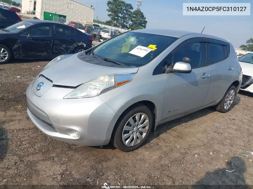 2015 Nissan Leaf S VIN: 1N4AZ0CP5FC310127 Lot: 42561991