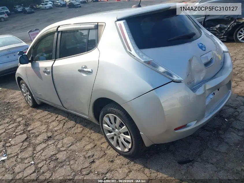 2015 Nissan Leaf S VIN: 1N4AZ0CP5FC310127 Lot: 42561991